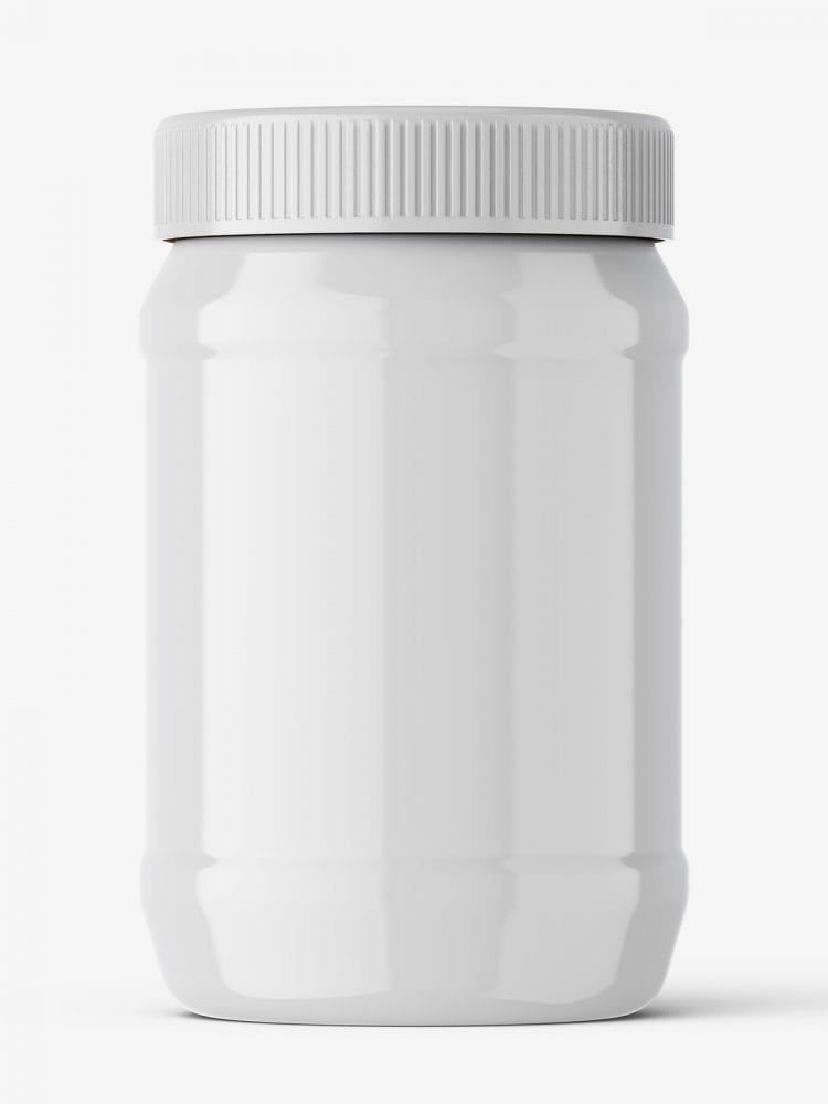 Free Glossy Jar Mockup