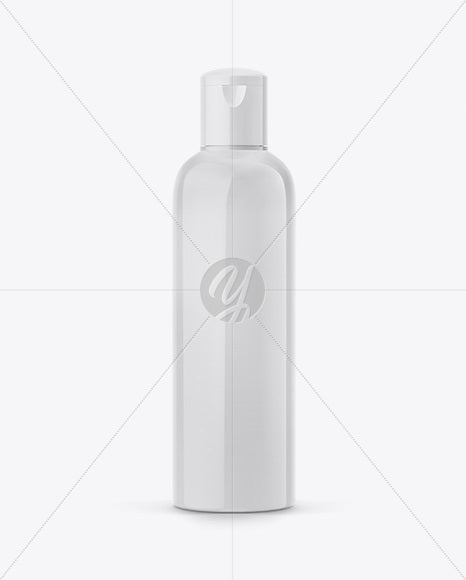 Free Glossy Plastic Bottle Mockup