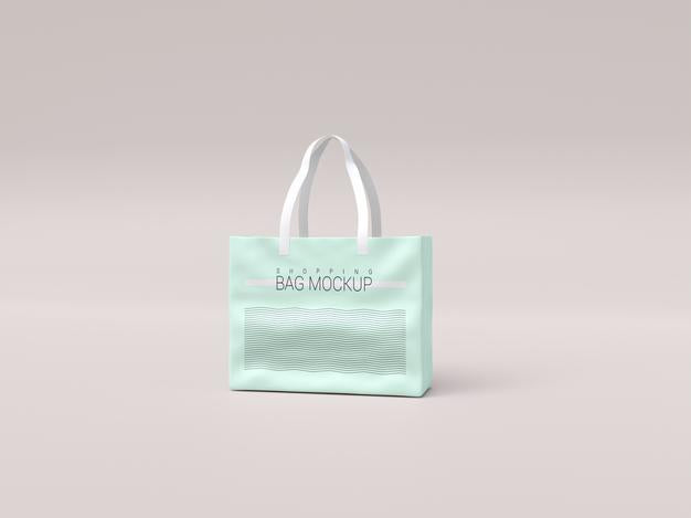 Free Glossy Realistic Shopping Bag Mockup Psd