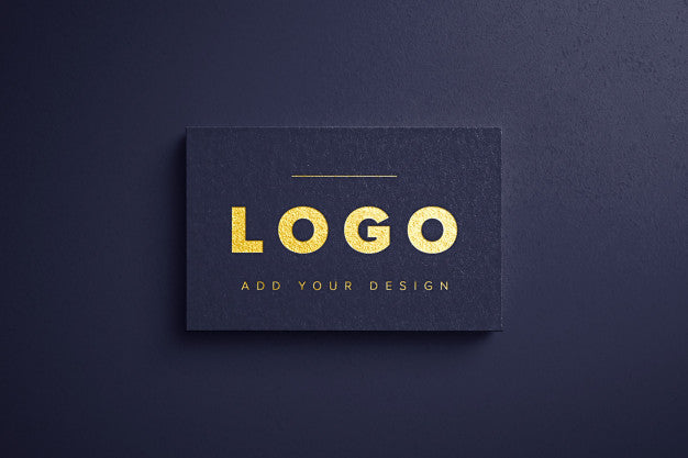 Free Gold Foil Logo Mockup Psd