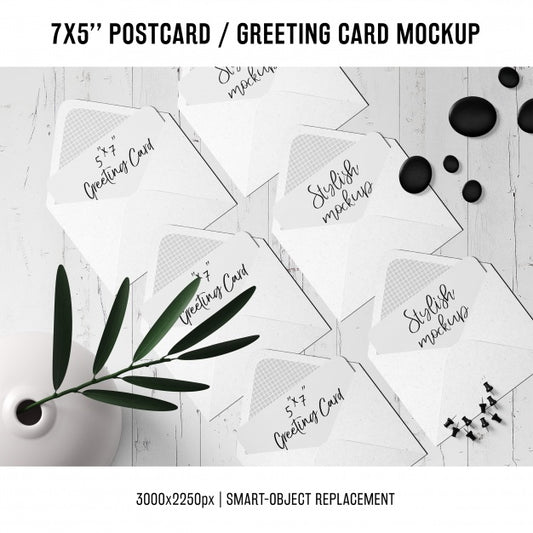 Free Greeting Card Mock Up Psd