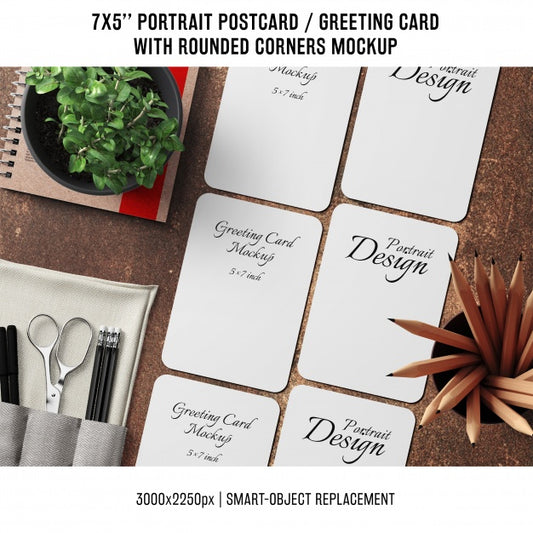 Free Greeting Card Mock Up Psd