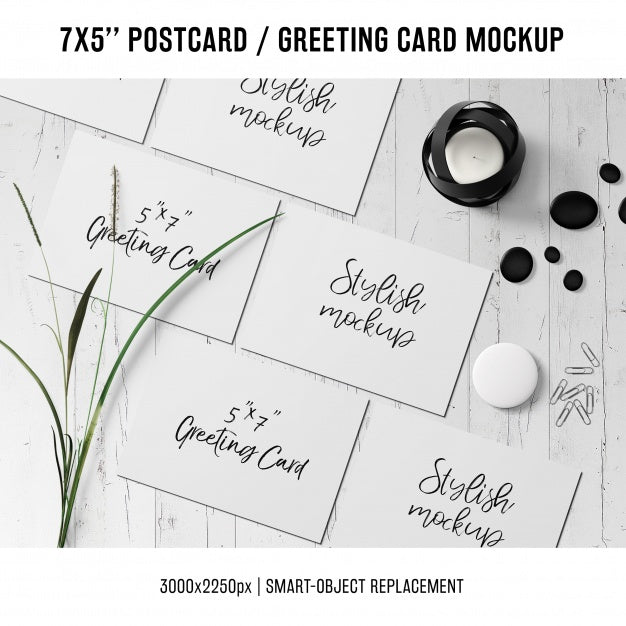 Free Greeting Card Mock Up Psd