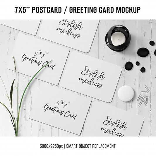 Free Greeting Card Mock Up Psd