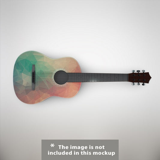 Free Guitar Mock Up Design Psd