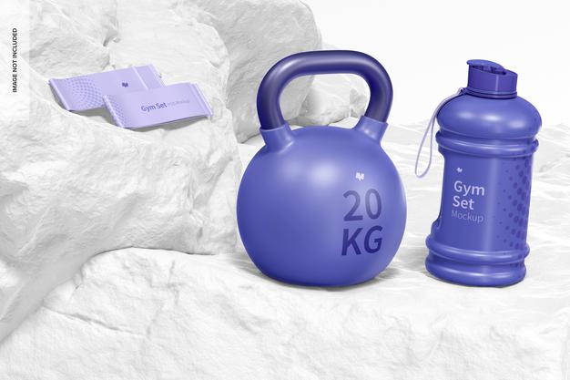 Free Gym Set Mockup Psd