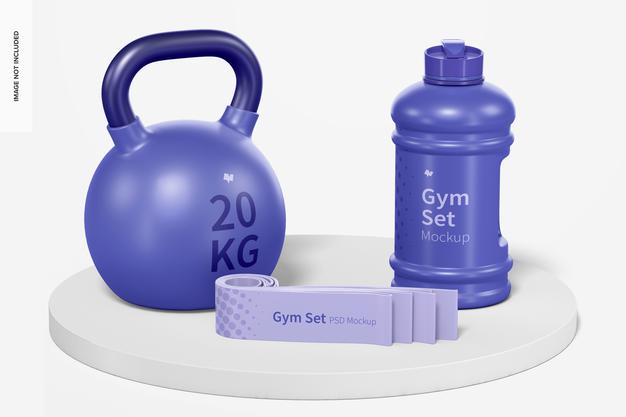 Free Gym Set Mockup Psd