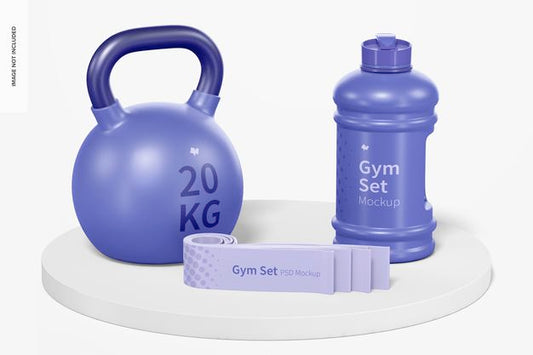 Free Gym Set Mockup Psd