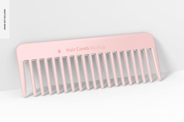 Free Hair Comb Mockup, Leaned Psd