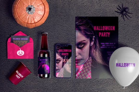 Free Halloween Concept Scene Creator Psd