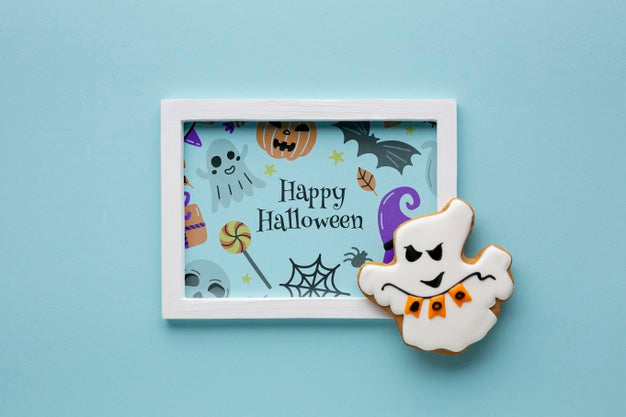 Free Halloween Draw Frame And Sweet Treat Psd