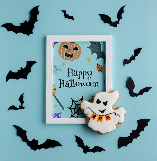 Free Halloween Sweet Treats And Frame Psd