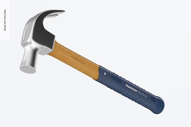 Free Hammer Mockup, Falling Psd