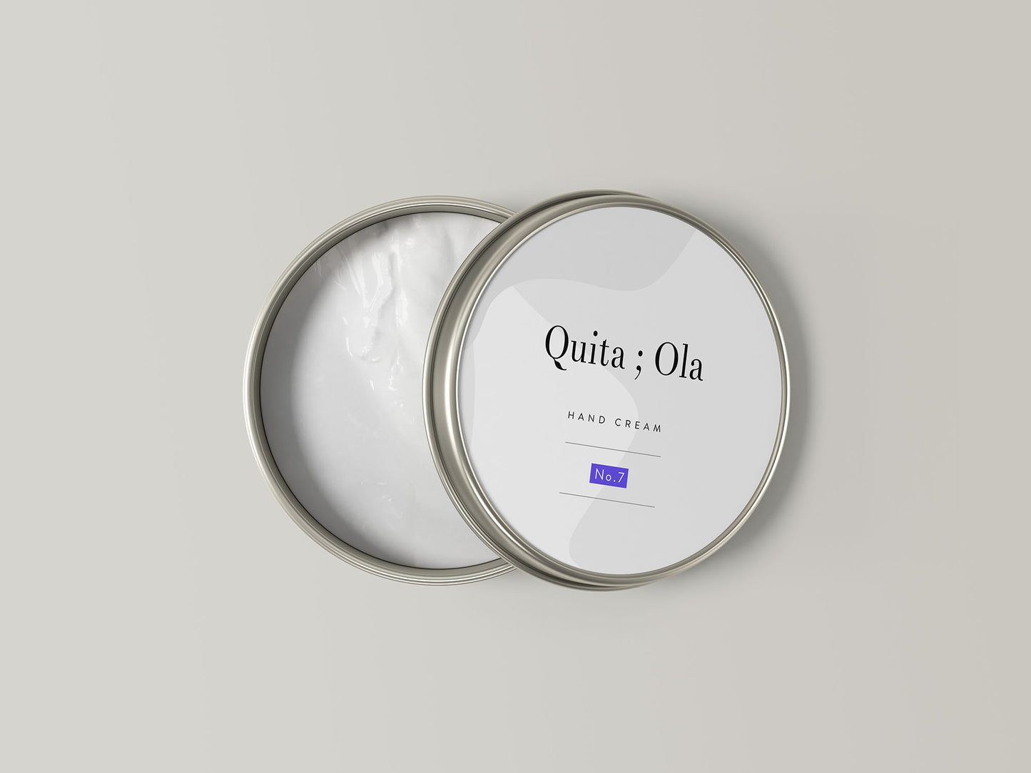 Free Hand Cream Jar Mockup