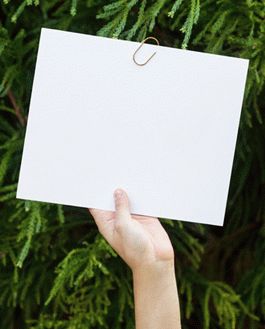 Free Hand Holding Card Mockup