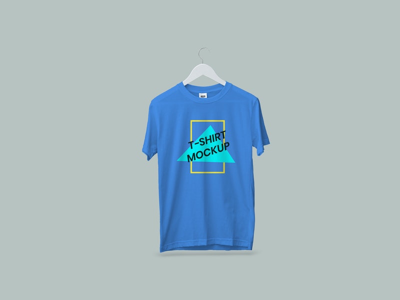 Free Hanging T-Shirt Mockup