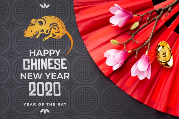 Free Happy Chinese New Year Mock-Up Psd