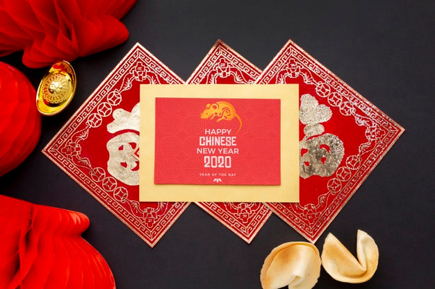 Free Happy Chinese New Year Mock-Up Psd