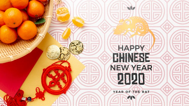 Free Happy Chinese New Year Mock-Up Psd