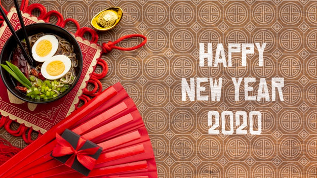 Free Happy Chinese New Year Mock-Up Psd