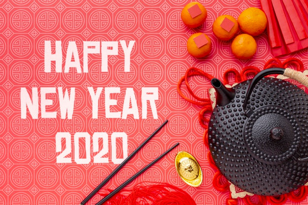 Free Happy Chinese New Year Mock-Up Psd