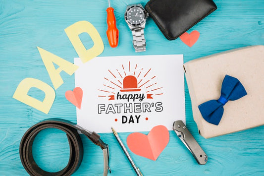 Free Happy Father'S Day Concept Mock-Up Psd