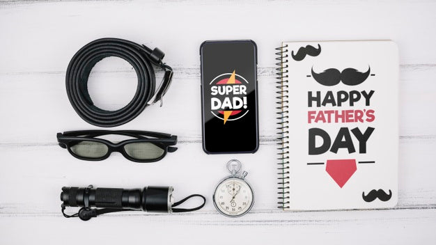 Free Happy Father'S Day Concept Mock-Up Psd