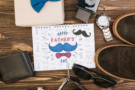 Free Happy Father'S Day Concept Mock-Up Psd