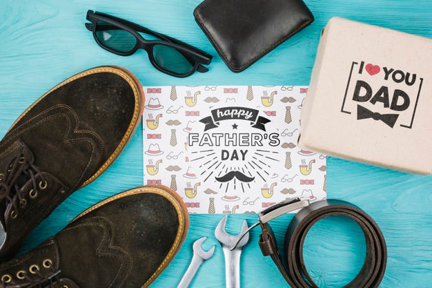 Free Happy Father'S Day Concept Mock-Up Psd