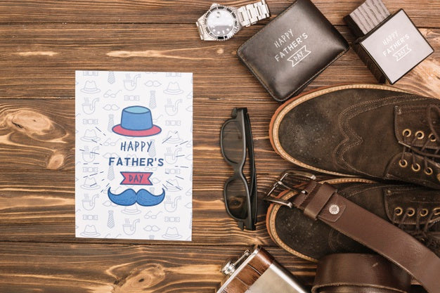 Free Happy Father'S Day Concept Mock-Up Psd