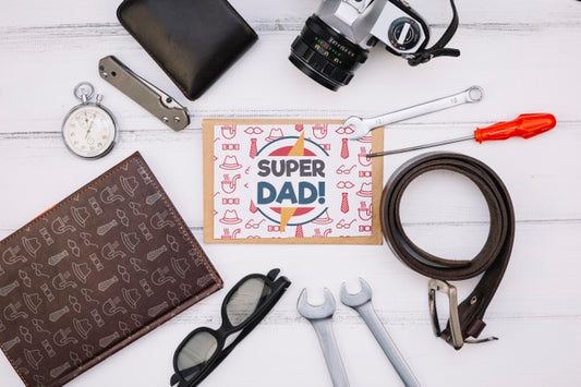 Free Happy Father'S Day Concept Mock-Up Psd