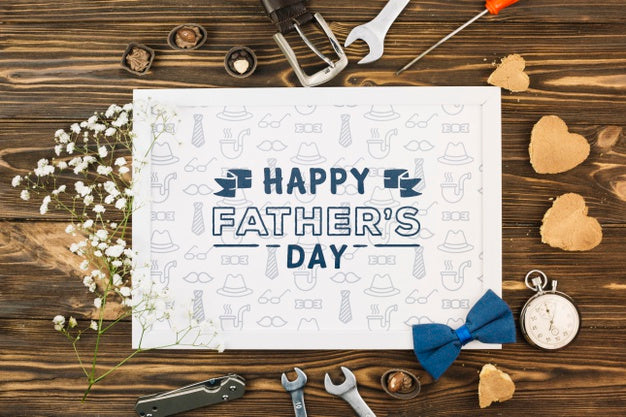 Free Happy Father'S Day Concept Mock-Up Psd