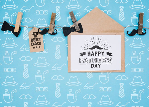 Free Happy Father'S Day Concept Mock-Up Psd