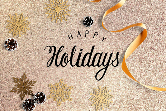 Free Happy Holidays Greeting Design Mockup