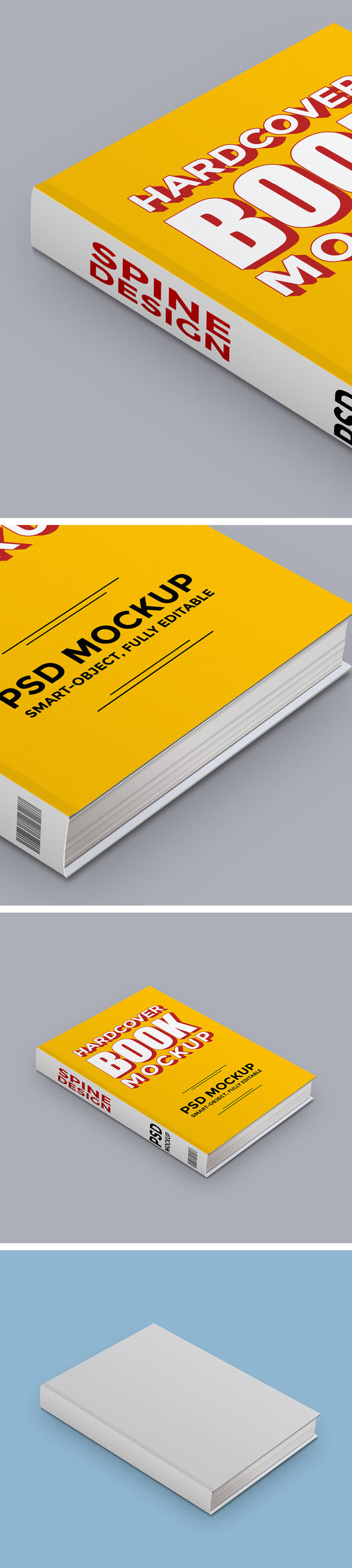 Free Hardcover Book PSD Mockup