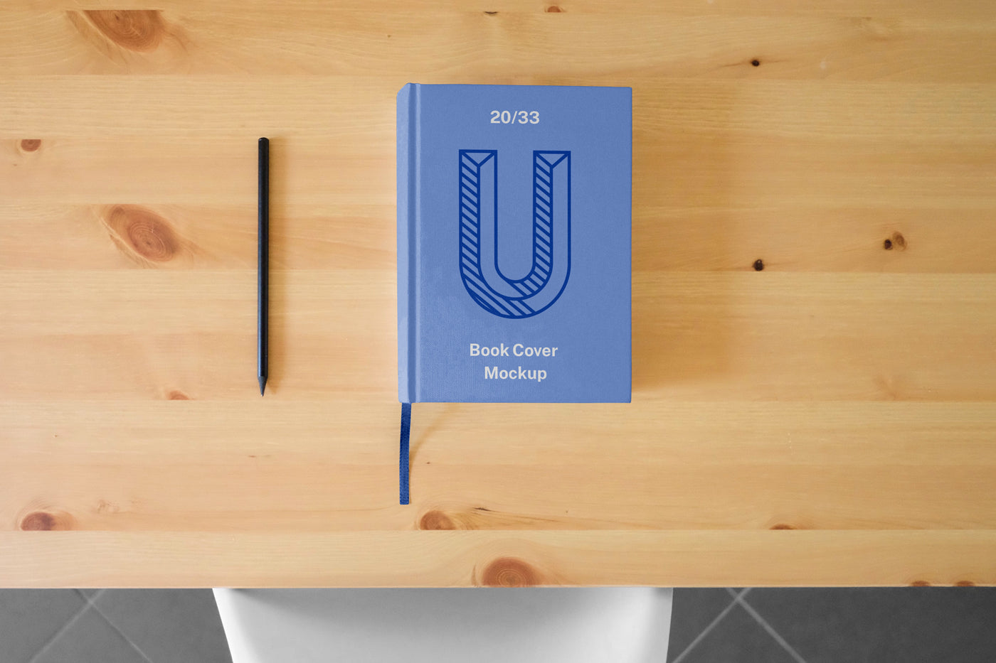 Free Hard Book Cover Mockup