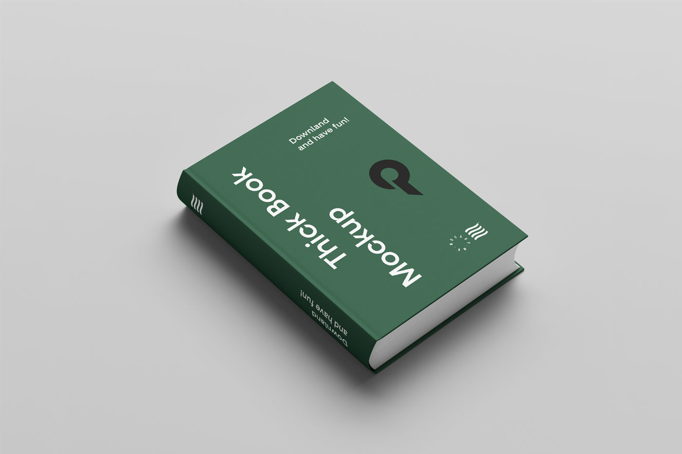 Free Hard Cover Book Mockup