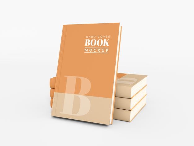 Free Hardcover Book Cover Mockup Psd