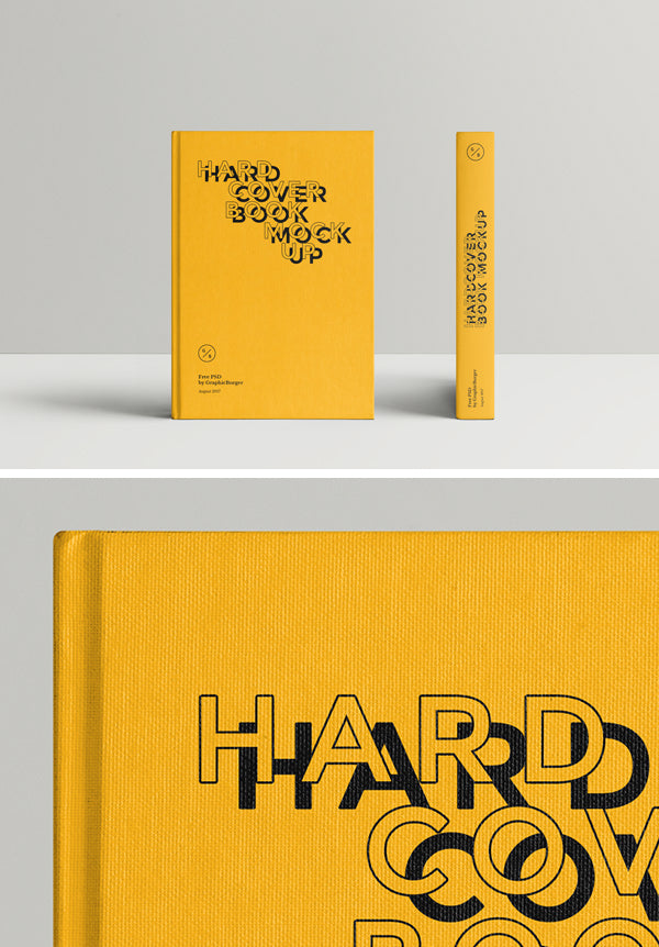 Free Hardcover Book Mockup #2