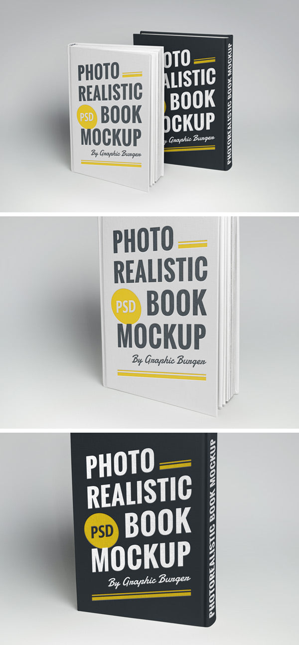 Free Hardcover Book Mockup