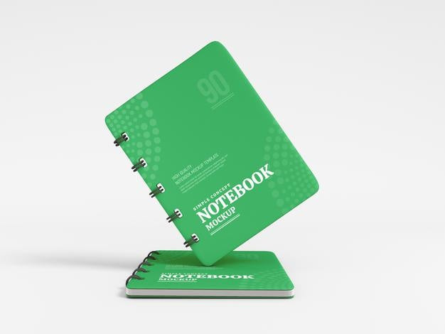 Free Hardcover Notebook Diary Mockup Psd