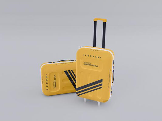 Free Hardside Luggage Mockup Psd