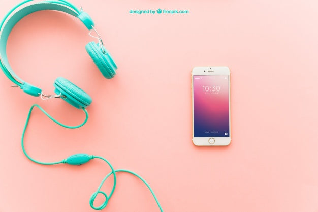 Free Headphones And Smartphone Psd