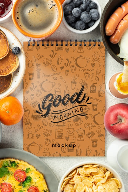 Free Healthy Breakfast Concept Mock-Up Psd