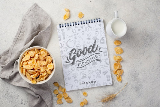 Free Healthy Breakfast Concept Mock-Up Psd