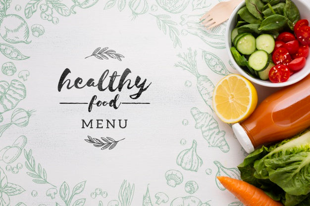 Free Healthy Fresh Food Menu For Diet Psd