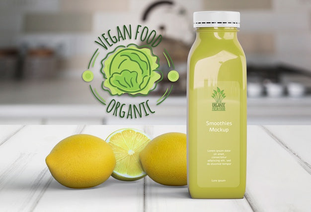 Free Healthy Lemonade For Detox Concept Psd