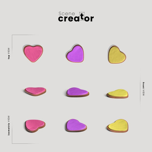Free Heart Shapes For Scene Creator Psd