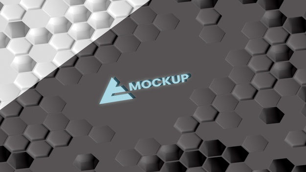 Free Hexagonal 3D Background Psd