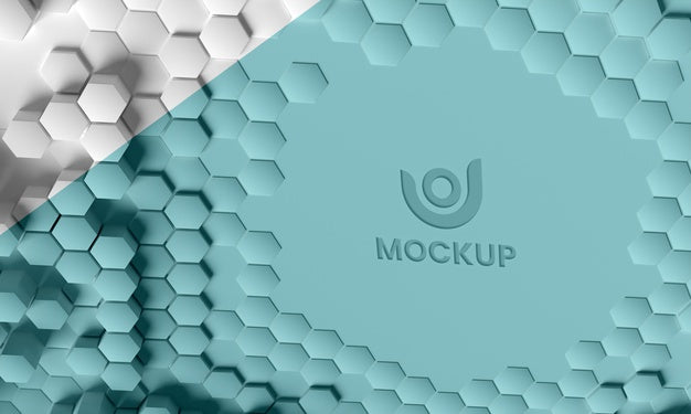 Free Hexagonal 3D Background Psd